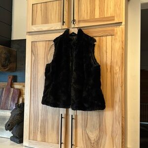 Faux fur vest